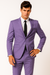 Mens Cotton Fabric Suit - Lavender Suit For Summer