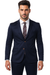 Mens Cotton Fabric Suit - Navy Suit For Summer