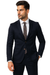 Mens Cotton Fabric Suit - Navy Suit For Summer