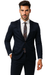 Mens Cotton Fabric Suit - Navy Suit For Summer