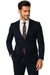 Mens Cotton Fabric Suit - Navy Suit For Summer