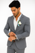 Mens Cotton Suit - Charcoal Summer Suit