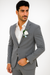 Mens Cotton Suit - Charcoal Summer Suit