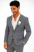 Mens Cotton Suit - Charcoal Summer Suit