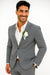 Mens Cotton Suit - Charcoal Summer Suit