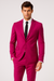 Mens Cotton Fabric Suit - Fuchsia Suit For Summer