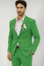 Mens Cotton Suit - Lime Summer Suit