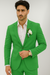 Mens Cotton Suit - Lime Summer Suit