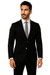 Mens Cotton Fabric Suit - Black Suit For Summer