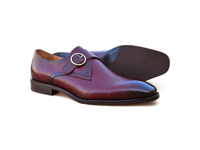 Carrucci Single Monk Strap Plain Toe Shoes