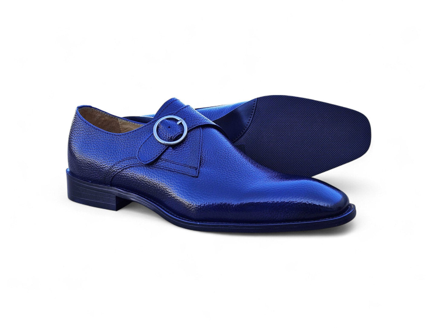 Carrucci Single Monk Strap Plain Toe Shoes