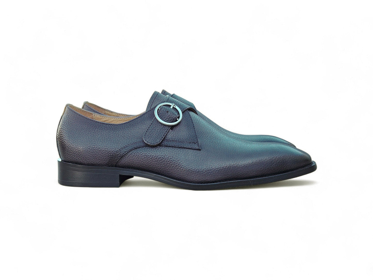Carrucci Single Monk Strap Plain Toe Shoes