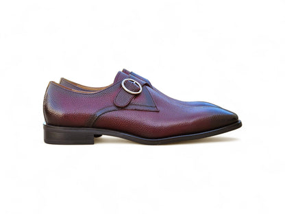 Carrucci Single Monk Strap Plain Toe Shoes