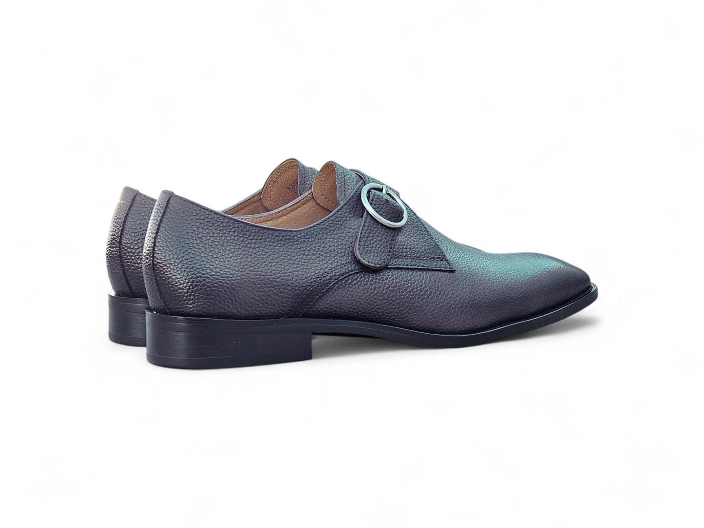 Carrucci Single Monk Strap Plain Toe Shoes
