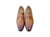 Single Monk Strap Plain Toe Shoes