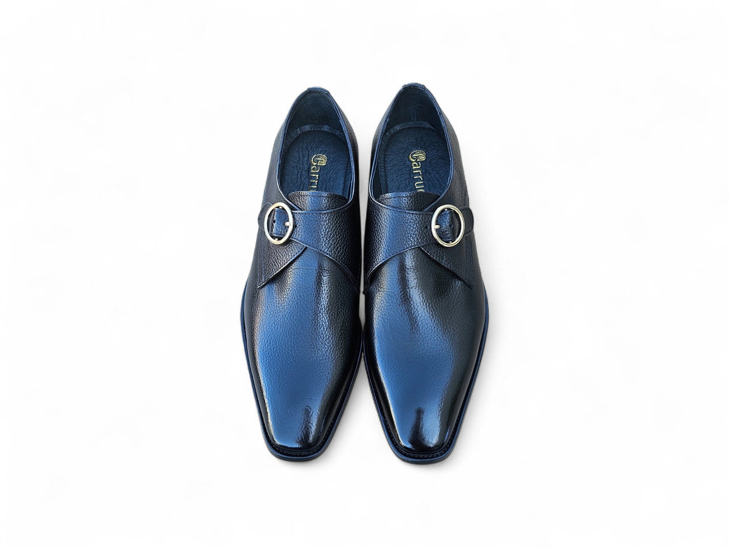 Carrucci Single Monk Strap Plain Toe Shoes