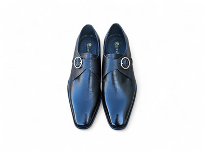 Carrucci Single Monk Strap Plain Toe Shoes