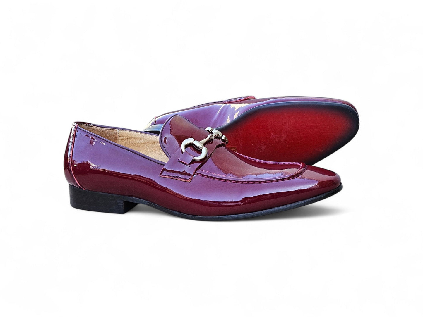 Carrucci Patent Leather Horse Bit Loafer
