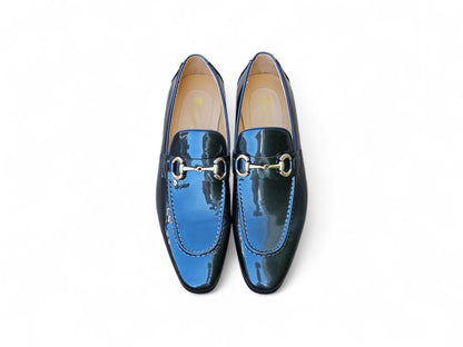 Carrucci Patent Leather Horse Bit Loafer