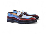 Carrucci Two Tone Patent Leather Penny Loafer