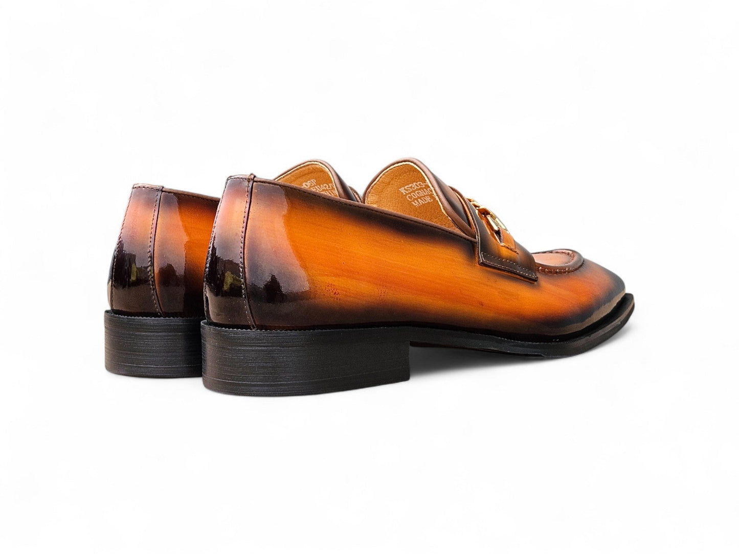 Amber Patent Leather Chain Loafer - Image 9