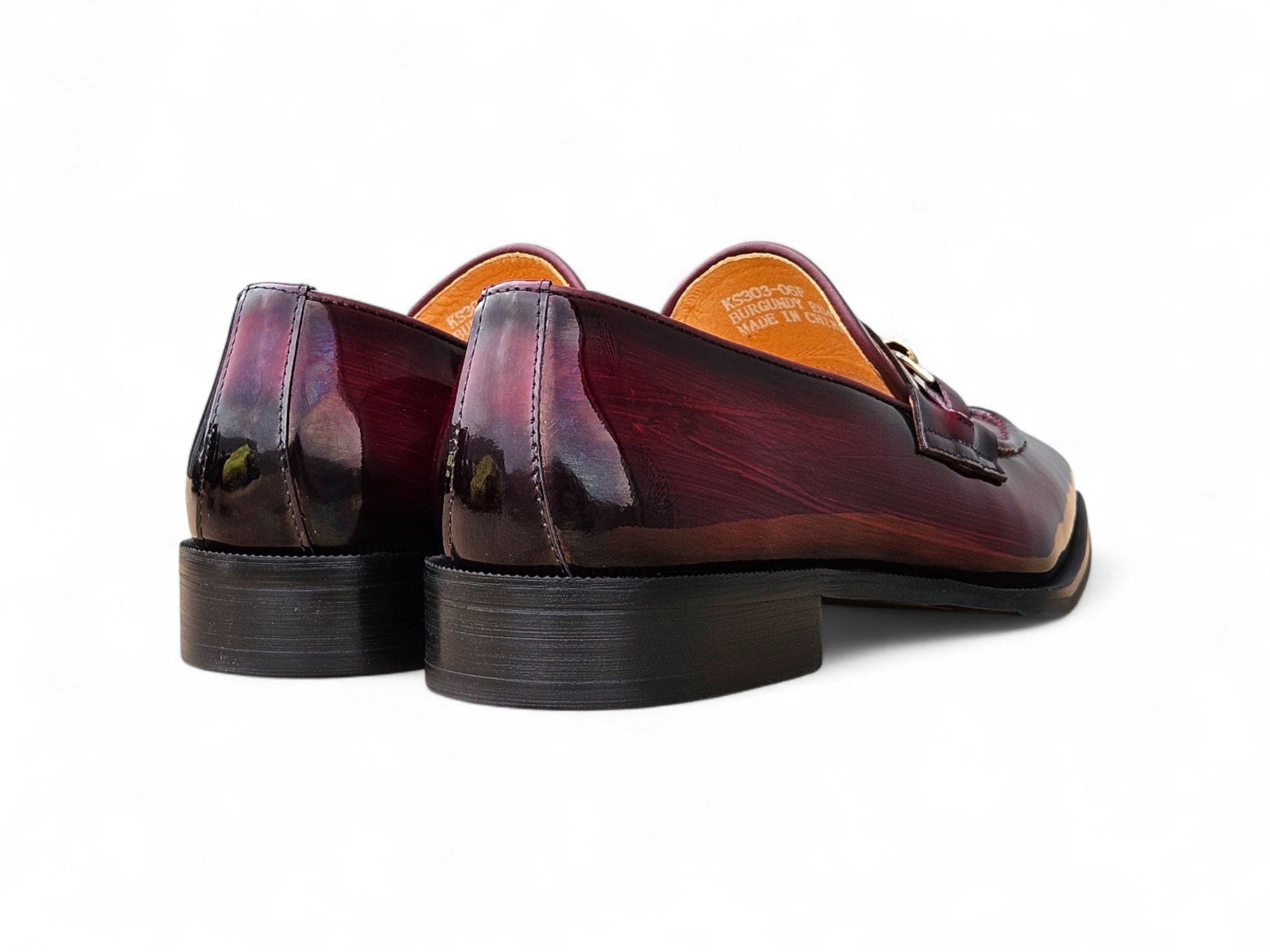 Amber Patent Leather Chain Loafer - Image 4