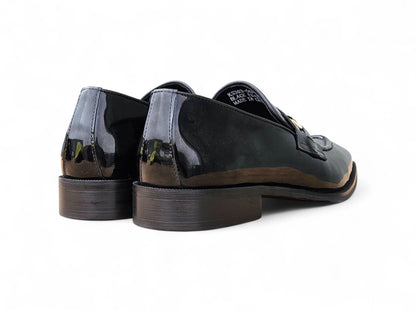 Amber Patent Leather Chain Loafer - Image 14