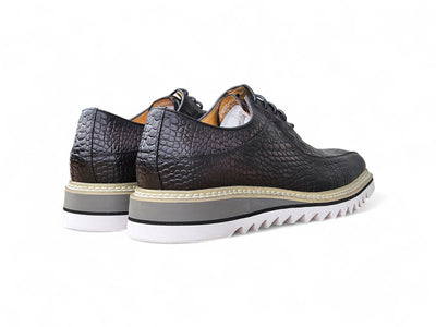 Alligator Embossed Leather Derby