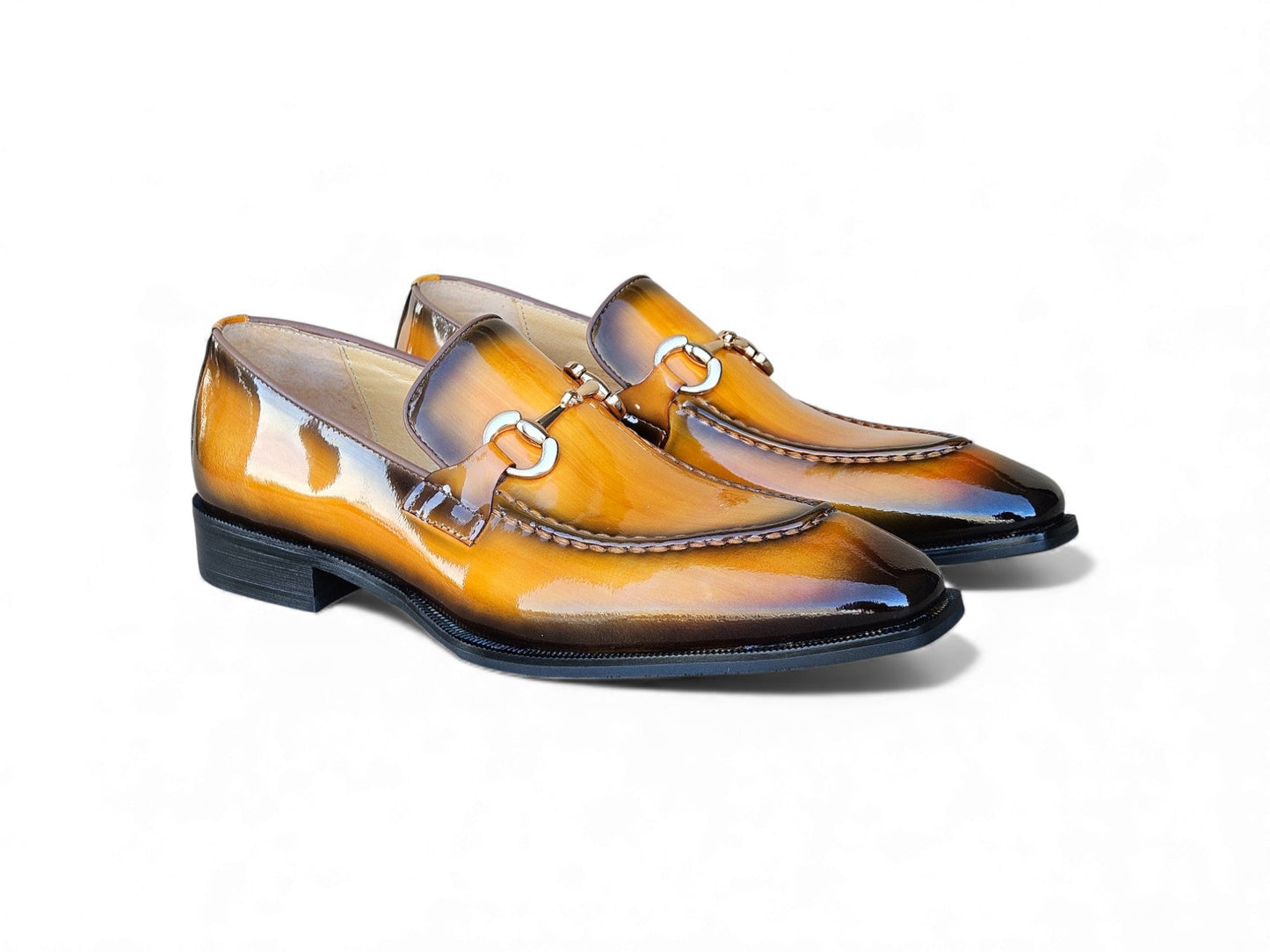 Carrucci Patent Leather Buckle Loafer