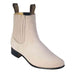 Men's Bone Nubuck Charro Botines by Besserro