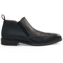 Mezlan Wing Tip Demi-Boot Black (21455)
