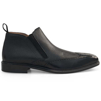 Mezlan Wing Tip Demi-Boot Black (21455)