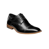 25066,Stacy Adams Leather Shoes Dickinson Cap Toe Lace up All Colors