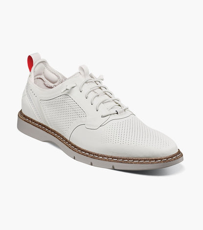 SYNCHRO Plain Toe Elastic Lace Up