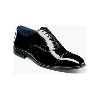 11003,Stacy Adams Patent Shiny Leather Concorde Cap Toe Oxford Lace Up