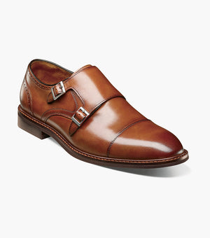 BOSWELL Cap Toe Double Monk Strap