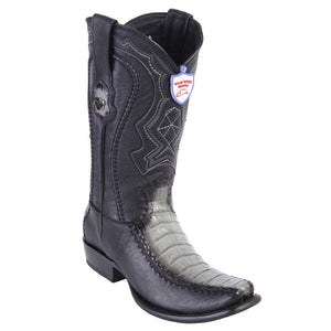 Western Boots Caiman Belly Semi Square Toe