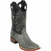Gray Ostrich Boots