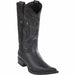 Long Toe Western Boots Black