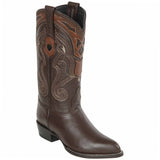 Deer Leather Brown Cowboy Boots