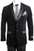 2 Button Velvet ~ Men'S Blazer With Satin Lapel Side Vent Black