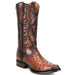 Cuadra Flame Brandy Ostrich Boots R-Toe