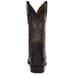 Cuadra Round Toe Black Ostrich Boot