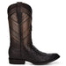 Cuadra Round Toe Black Ostrich Boot