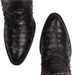 Cuadra Round Toe Black Ostrich Boot