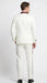 Men’s Ivory and Burgundy Jacquard Tuxedo Suit – Luxury Slim Fit 3-Piece Formal Wedding, Prom, and Gala Outfit in Cream Off White Color