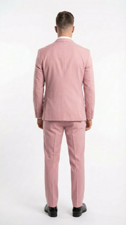 Vitali Brand Men’s Light Pink Formal Suit - Blush Color Modern Fit