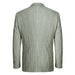 611-1 Men's Slim Fit Notch Lapels Gray Stripe Cotton Suits