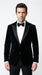 Mens Black Tuxedo Blazer – James Bond Inspired 007 Style Formal Dinner Jacket for Wedding and Evening Wear
