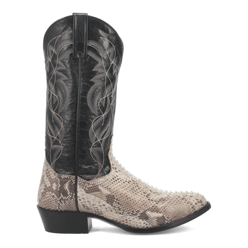 Dan Post Men's Manning Python Snakeskin Round Toe Boots - Natural - Image 2